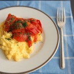 10分でできる「スクランブルエッグのプチトマトソース」～簡単わくわく朝ごはん～