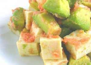 美肌サラダ♪アボカド明太マヨ豆腐