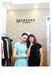 元モデルのLyさんのお店、MARZANOへ。素敵なお洋服がたくさんありました。