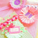 おりがみプリーツな・・・ロゼットシールをmamaごと♪