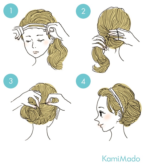 暑い夏はアップヘアの涼しげヘアアレンジ