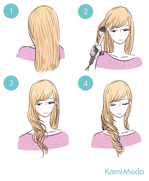 ヘアアイロンで巻き髪をキレイに作る方法 アレンジ３パターン 朝時間 Jp