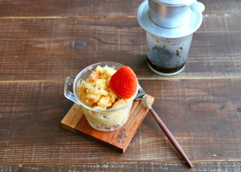 フライパンが面倒な朝に♪レンジで簡単マグカップフレンチトースト