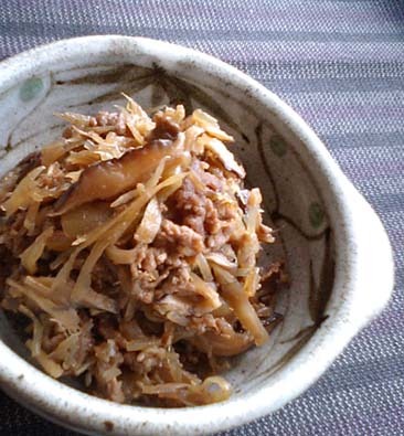 スキヤキ風な常備菜。具たっぷり牛しぐれ煮　ｂｙ：satohahaさん