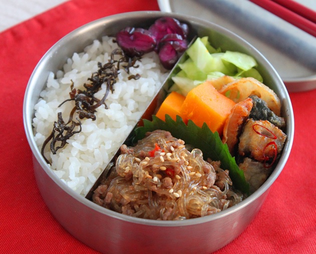 お肉少しでも美味しい！簡単「マーボー春雨」のお弁当