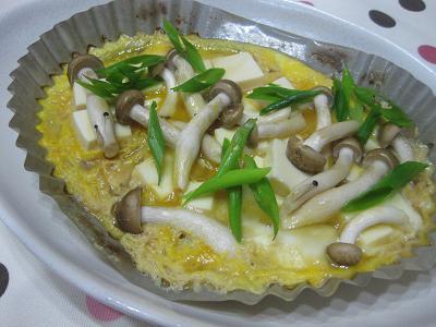 豆腐ときのこのふわふわ卵とじ　ｂｙ：miyakoさん