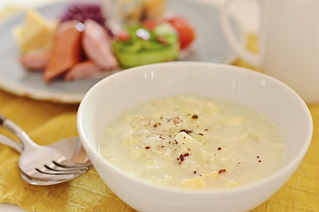 風邪のひきはじめにも！お腹に優しい「白菜と卵のとろとろスープ」　ｂｙ：柳沢 紀子さん