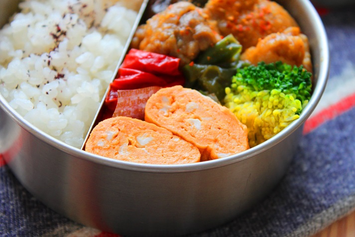 卵焼きがやわらかしっとり！「ケチャップ卵焼き」のお弁当