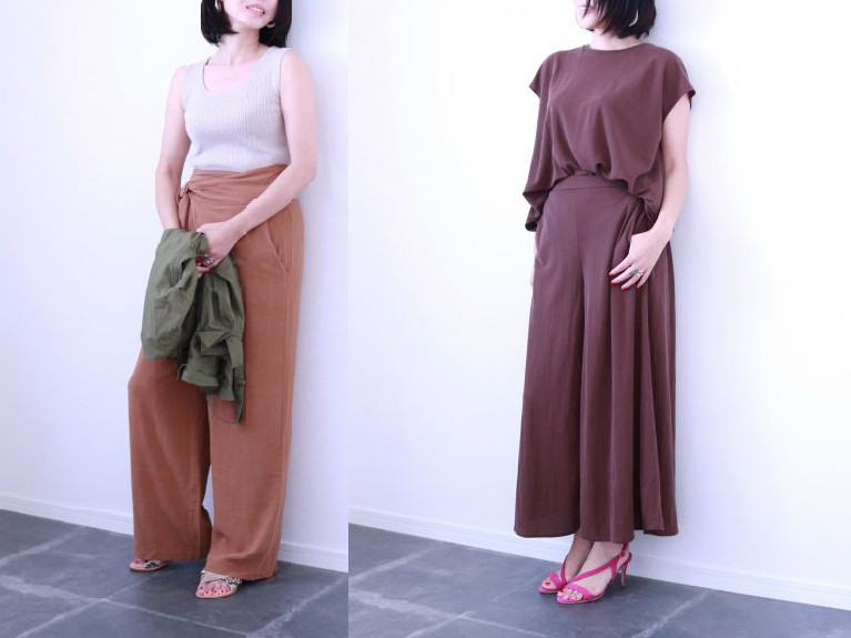 今から秋まで使える!GUのアイテムで楽しむ「ラテ色コーデ」3例