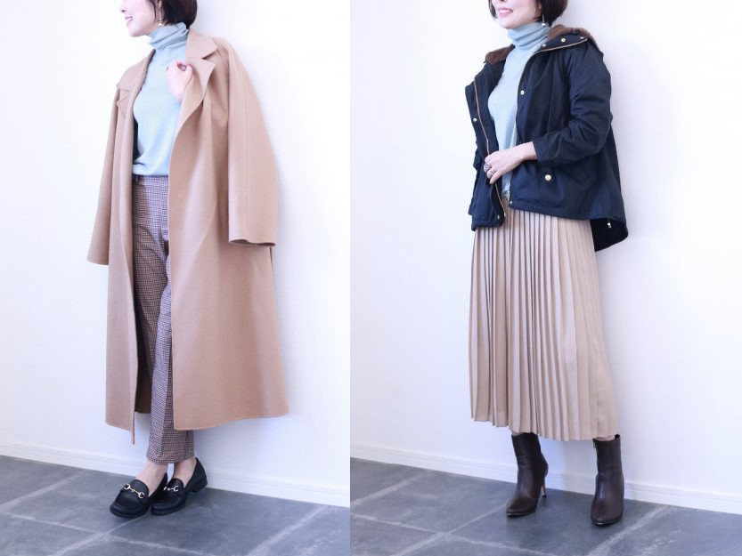 きれい色が使える！UNIQLO「タートルネックセーター」着回し術3つ
