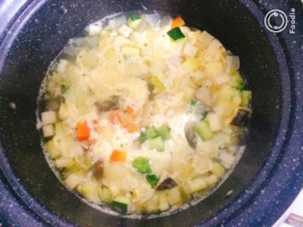 【ヘルシー】ふわふわ卵の野菜たっぷりコンソメスープ　by:藤本あゆみ　美容料理研究家さん