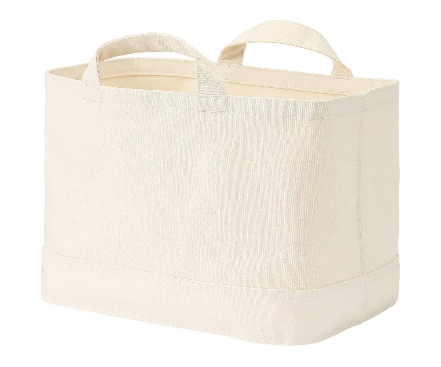 小物、服、おもちゃ…何でもOKの頼れる収納アイテム「無印良品 持ち手付帆布バスケット」
