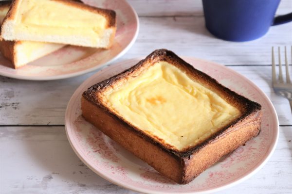 食パン トースターでお手軽 バスクチーズケーキ風トースト 朝時間 Jp