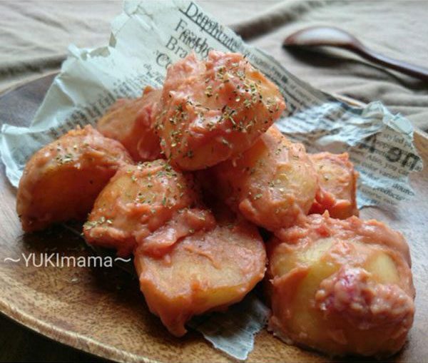 お弁当に～濃厚さわやか梅みそクリーミーポテト（作り置き常備菜）～　by:YUKImamaさん