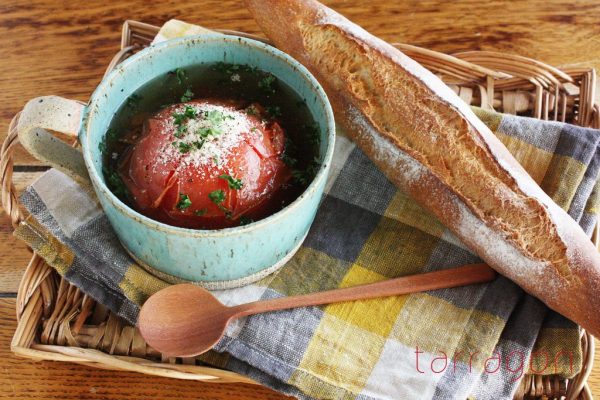 レンジで4分♪崩しながら食べる「まるごとトマトスープ」　by:タラゴン（奥津純子）さん