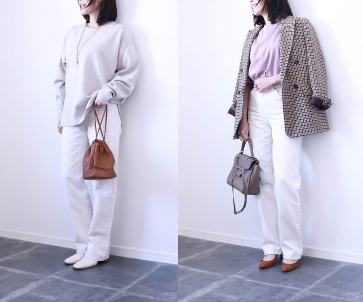 オフホワイトが使える!「Uniqlo U」ストレートデニムの着こなし方