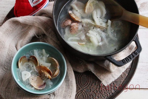 白菜の芯が甘～い♪ヘルシーな「あさりの中華風スープ」byタラゴン（奥津純子）さん