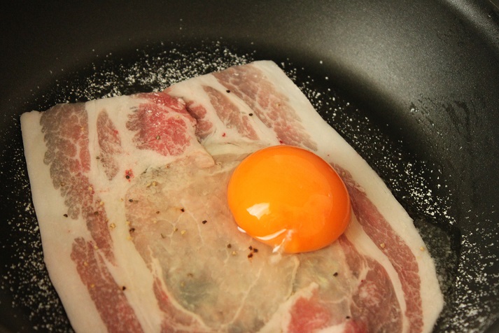 卵と豚肉