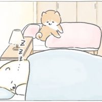 【四コマ漫画】vol.14「朝のパンまつり」｜おはよう！おしばと愉快な仲間たち