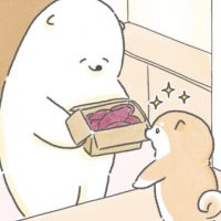 【四コマ漫画】vol.15「さつまいもバター」｜おはよう！おしばと愉快な仲間たち