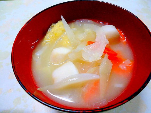 「根菜の味噌汁」