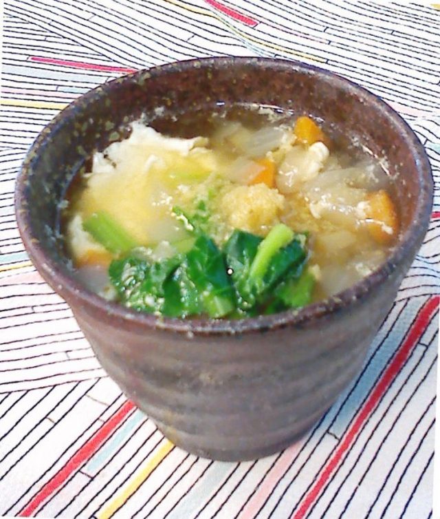 卵おとし生姜スープ