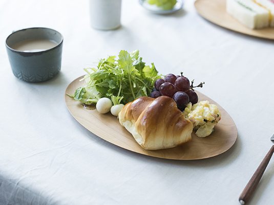 薗部産業/オーバルパン皿 桜