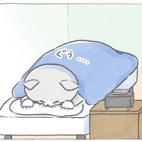 【四コマ漫画】vol.34「二度寝」｜おはよう！おしばと愉快な仲間たち