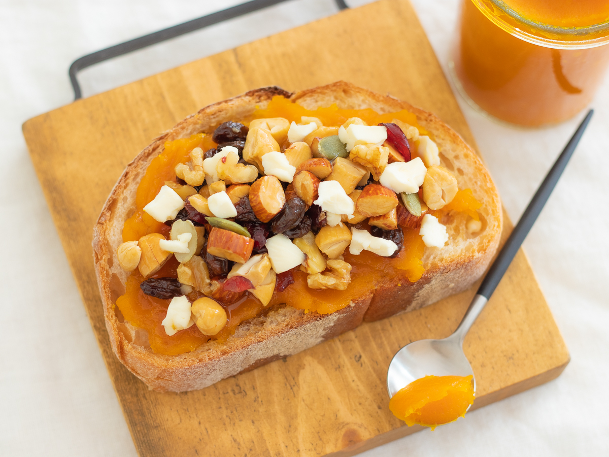 かぼちゃのチーズケーキ朝食スムージーのレシピ