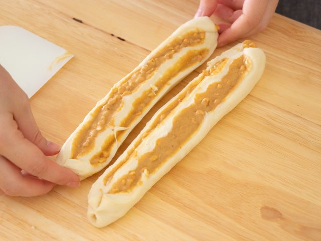 ピーナッツバターのミニ食パン
