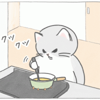 【四コマ漫画】vol.59「熱々スープ」｜おはよう！おしばと愉快な仲間たち