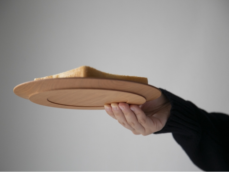 薗部産業/木製リム丸皿