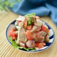 鶏肉と野菜の和風マリネ