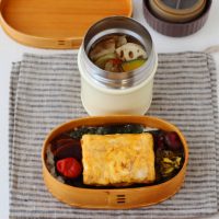 卵2個で贅沢気分！簡単「だし巻き」「定番豚汁」2品弁当