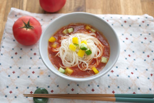 ガスパチョそうめん