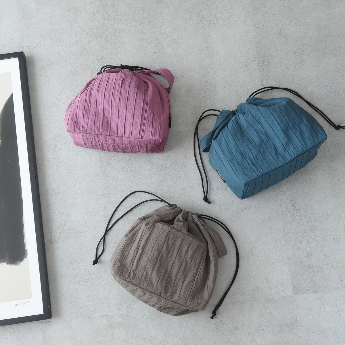 そのまま持ち歩ける！「巾着バッグインバッグ」愛用スタッフの