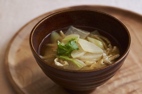 干し大根と長ねぎのお味噌汁