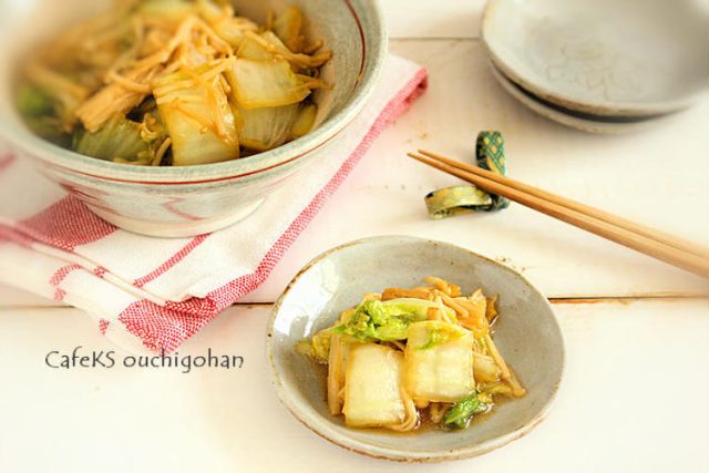 白菜とえのきのすき焼き風