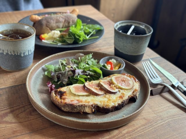 SAN 秋メニューの「無花果のクロックムッシュ」