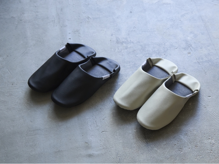 ABE HOME SHOES/合皮のバブーシュ