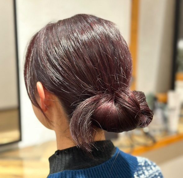 ヘアアレンジ完成