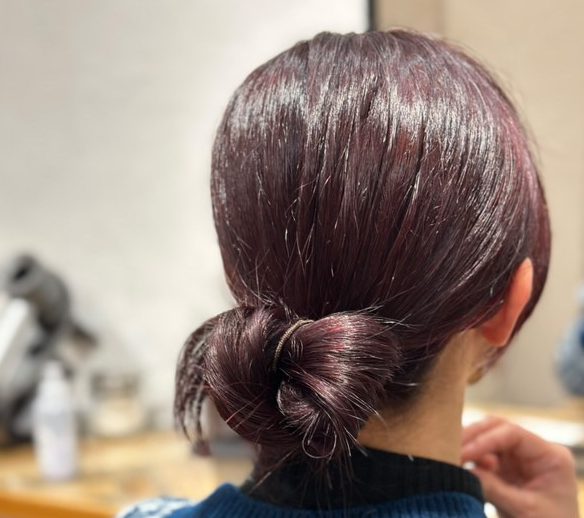 ヘアアレンジ完成