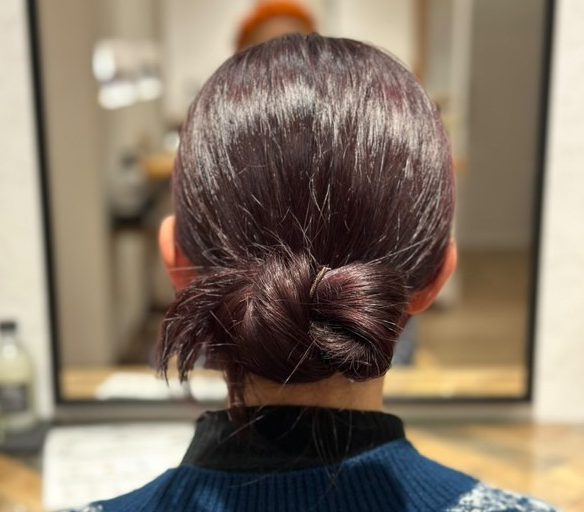 ヘアアレンジ完成