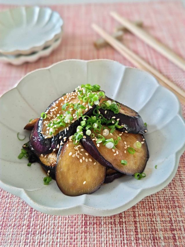 なすの甘酢照り焼き