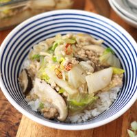 お鍋で残った材料で作る！レンジで簡単♪とろ～り「白菜のうま煮丼」