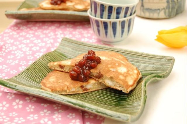 餅入りあずきホットケーキ