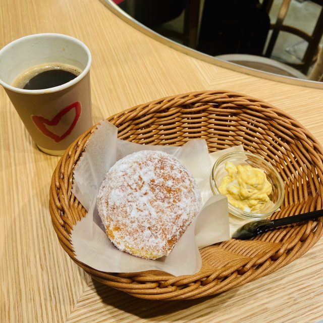 梅田 We♡donut×TAKAGI COFFEE モーニングセット 卵サラダ