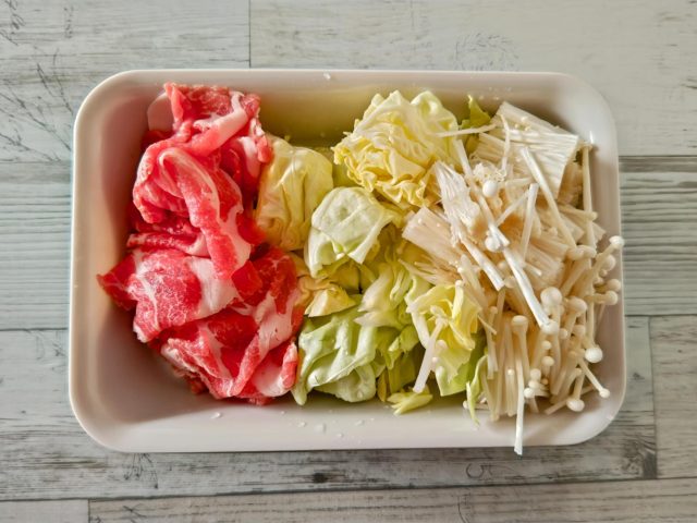 豚肉えのきキャベツ