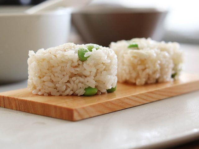 クリームチーズと枝豆の混ぜご飯