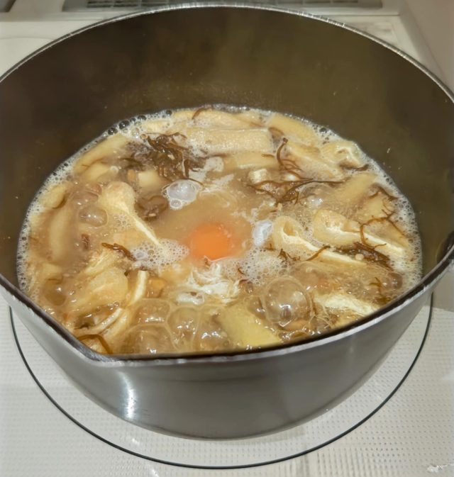 鍋の味噌汁